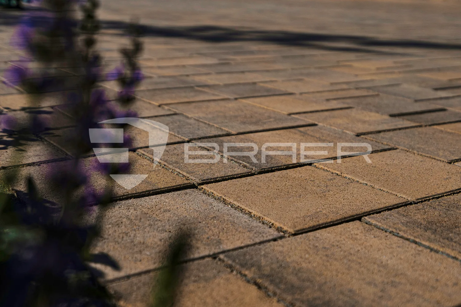 Тротуарная плитка Старый город Ландхаус, Color Mix Каштан, 80 мм 4-3